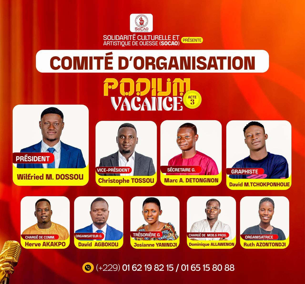 Affiche officielle du Comité d'Organisation de la SoCAO